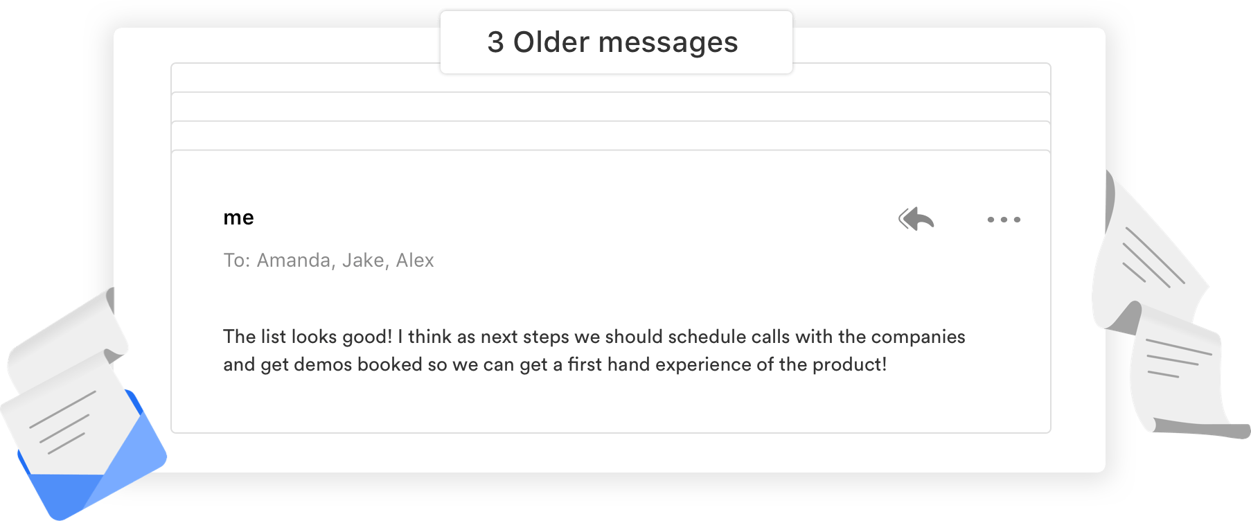 conversation threads screen